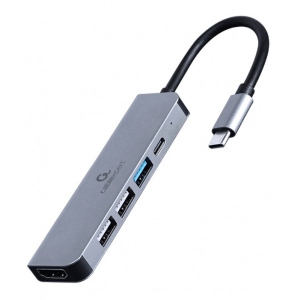 купити Хаб USB Cablexpert USB-C 5-в-1 USB/HDMI/PD (A-CM-COMBO5-03)