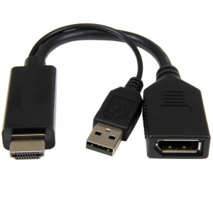 Перехідник Cablexpert HDMI на DisplayPort (A-HDMIM-DPF-01)