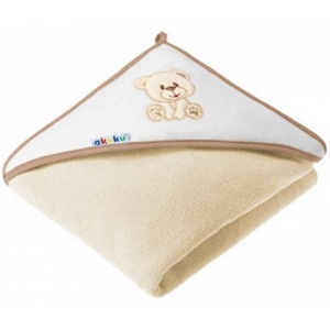 Рушник махровий дитяче Akuku Медведик Beige (A1252)