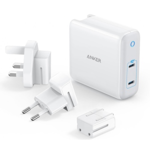Мережевий зарядний пристрій Anker PowerPort Atom III Duo - 60W 2xUSB-С White (A2629H21)
