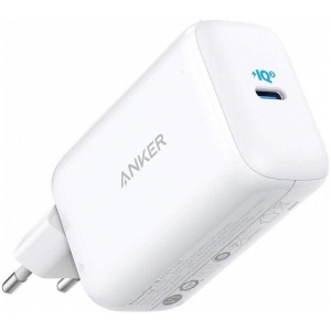 Мережевий зарядний пристрій Anker PowerPort III 65W Pod PPS+GaN White (A2712H21)