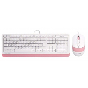 Клавіатура+миша A4tech F1010 (Pink)