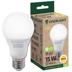 Лампочка світлодіодна Enerlight A65 15Вт 3000K E27