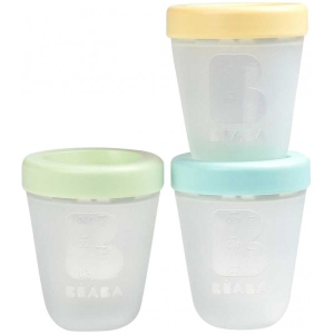 Дозатор молочної суміші для малюка Beaba 200 мл 3 шт. Yellow/Gree/ Blue (912779) інтернет-магазин