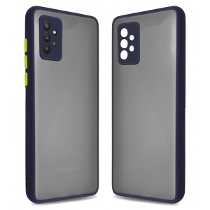 Чохол для смартфону MakeFuture Frame Matte PC+TPU Samsung A72 Blue (MCMF-SA72BL)