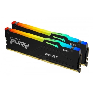 Память DDR Kingston DDR5 32GB/6000 Fury Beast RGB (KF560C40BBAK2-32)