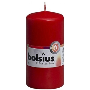 Свічка декоративна Bolsius Червона 120/60