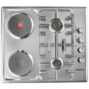 Варильна поверхня  комбінована Borgio 6840 (Inox Combi 2+2)