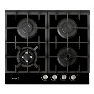 Варильна поверхня газова Borgio 6272-18 (Black Glass) FFD