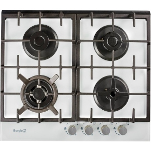 Варильна поверхня газова Borgio 6272-18 (White Glass) FFD