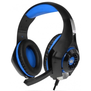 Гарнітура дротова ігрова Crown CMGH-102T USB Blue
