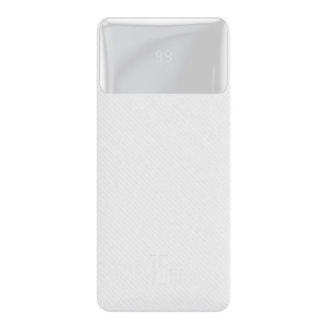 Батарея мобільна Baseus Bipow Digital Display 15W 10000mAh White (PPDML-I02)