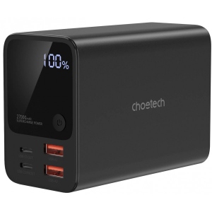 Батарея мобільна Choetech 27000mAh 222.5W, 2xUSB-C PD3.0 100+100W, 2хUSB-A QC3.0 22W (B635-BK) порівняти ціни