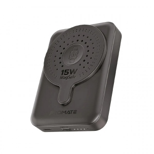 Батарея мобільна Promate 10000mAh (powermag-duo.black)