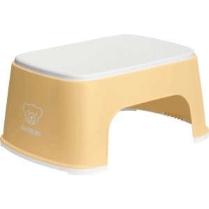 Підставка дитяча під умивальник Baby Bjorn Step Stool (білий верх / блідо-жовтий низ), від 12 міс. (61266) фірмовий сайт