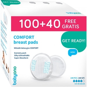 Прокладки для грудей BabyOno COMFORT 140шт (296/140)