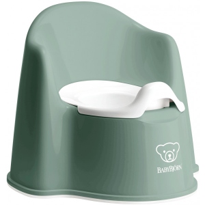 Горщик дитячий Baby Bjorn крісло Potty Chair (темно-зелений / білий), від 18 міс. (7317680552686) Київ