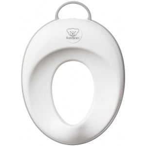 Дитяча накладка на унітаз класична Baby Bjorn Toilet Trainer (білий / сірий), від 24 міс. (7317680580252) офіційний магазин