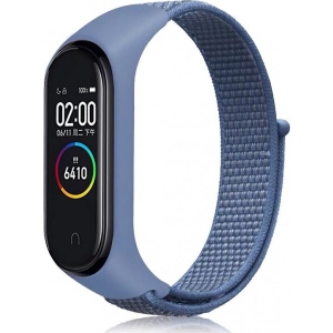 Ремінець для фітнес-браслету BeCover Nylon Style for Xiaomi Mi Smart Band 5 Blue (705417)