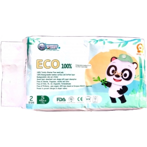 Одноразові підгузки Bamboo Planet ECO Эко Размер S Min (3-8 кг), 48 шт. (6949602305196) замовити в Україні