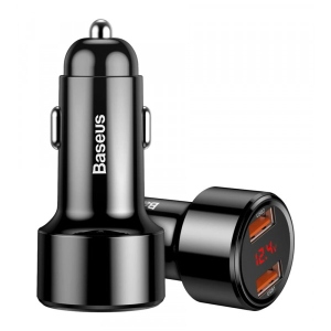 Автомобільний зарядний пристрій Baseus Magic Series Dual QC 2x3.0 Black (CCMLC20A-01)