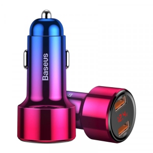 Автомобільний зарядний пристрій Baseus Magic Series Dual QC 2x3.0 Red (CCMLC20A-09)