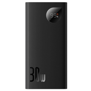 Батарея мобільна Baseus Adaman2 Digital Display Fast Charge Power Bank 10000mAh 30W Black Overseas Edition (PPAD040101)