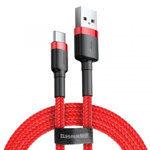 Кабель Baseus Cafule USB-USB-C, 2A 3m Red (CATKLF-U09)