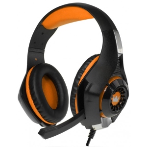 Гарнітура дротова ігрова Crown CMGH-102T USB Orange