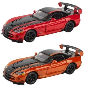 Колекційна машинка 1:24 Bburago Dodge Viper SRT10 ACR (асорті помар-чорн металік, черв-чорн металік, 1:24) (18-22114)