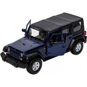 Колекційна машинка 1:32 Bburago Jeep Wrangler Unlimited Rubicon (асорті зелений металік, темно-синій, 1:32) (18-43012)