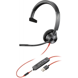 Гарнітура дротова Poly BlackWire C3315-M USB-A HS Mono (76J13AA)