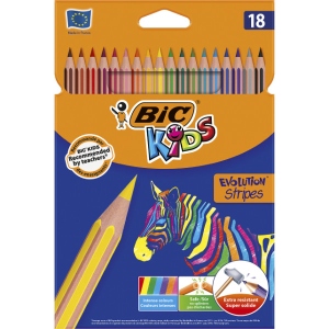 Набір олівців BIC Evolution Stripes 18 кольорів (3086123499126)