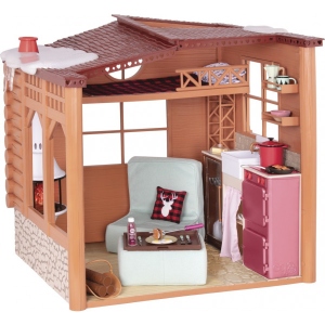 Меблі і будиночки для класичної ляльки Our Generation з аксесуарами" Cozy Cabin" (BD37961)