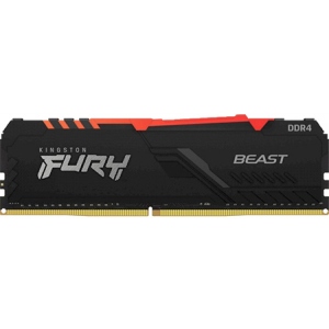 Память DDR Kingston DDR4 16GB/2666 FURY Beast RGB (KF426C16BBA/16)