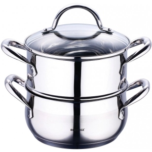 Каструля-пароварка 2.2 л (18х9 см) Bergner BG-6521
