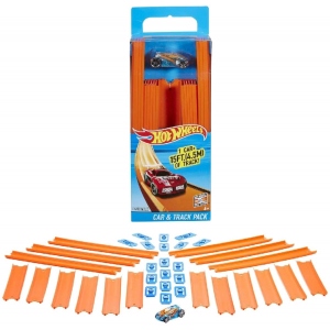 Доповнення до ігрового набору Hot Wheels Набір додаткових доріжок треку з базовою машинкою (BHT77)