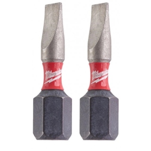 Біта для викрутки Milwaukee Shockwave SL0,8x5,5 25 мм 2 шт. (4932430902)