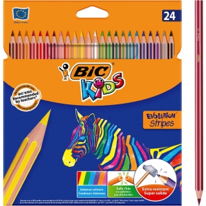 Набір олівців BIC Evolution Stripes 24 кольору (3086123499133)