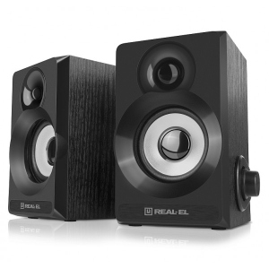 Комп'ютерна акустика компактна 2.0 REAL-EL S-200 Black купити в Києві