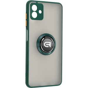 Чохол для смартфону Armorstandart Frosted Matte Ring for Samsung A04 (A045) Dark Green (ARM68343)