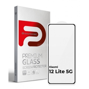 Захисне скло для смартфону Armorstandart Full Glue for Xiaomi 12 Lite 5G Black (ARM62876)
