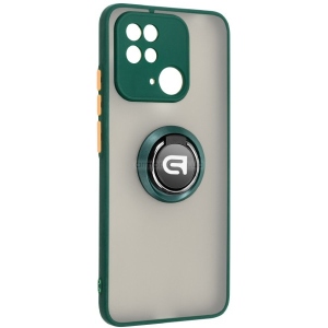 Чохол для смартфону Armorstandart Frosted Matte Ring for Xiaomi Redmi 10C Dark Green (ARM68367)