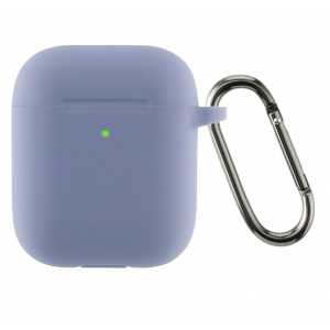 Чохол для навушників Armorstandart Ultrathin Silicone Case With Hook for Apple AirPods 2 Lavender Grey (ARM59684)