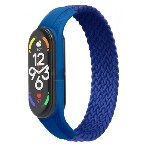 Ремінець для фітнес-браслету Armorstandart Braided Solo Loop for Xiaomi Mi Band 7/6/5/4 Blue size M (ARM58764)