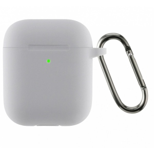 Чохол для навушників Armorstandart Ultrathin Silicone Case With Hook for Apple AirPods 2 Light Grey (ARM59685)
