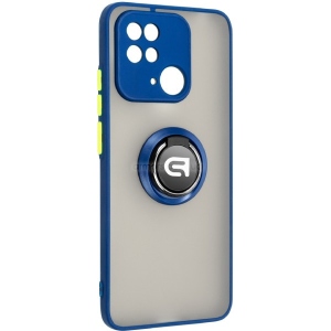 Чохол для смартфону Armorstandart Frosted Matte Ring for Xiaomi Redmi 10C Navy Blue (ARM68368)