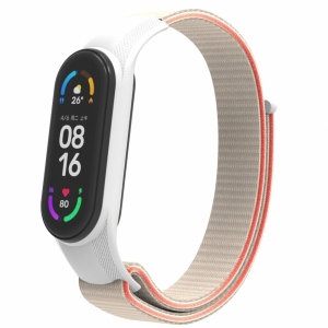 Ремінець для фітнес-браслету Armorstandart for Xiaomi Mi Band 7/6/5/4 White / Red (ARM67846)