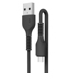 Кабель синхронізації даних Armorstandart AR88 USB to micro USB 2,4A 1m Black (ARM60003)