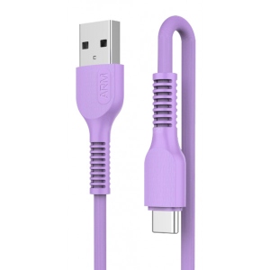 Кабель синхронізації даних Armorstandart AR88 USB to Type-C 2,4A 1m Purple (ARM60007)